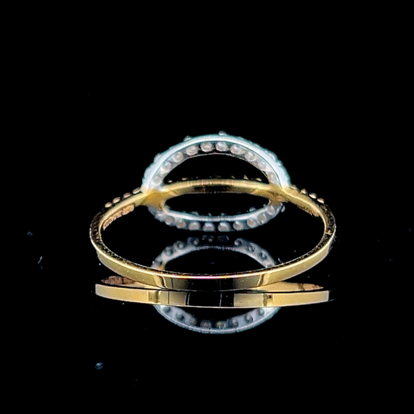 Elegant Diamond Halo Ring - Image 3